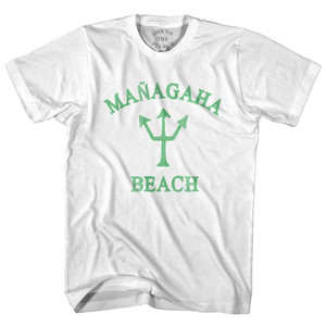 Northern Mariana Islands Managaha Beach Emerald Art Trident Youth Cotton T-Shirt by Ultras
