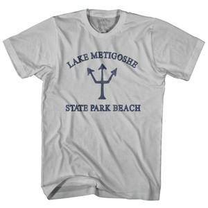 North Dakota Lake Metigoshe State Park Beach Trident Adult Cotton T-Shirt by Ultras North Dakota Lake Metigoshe State Park Beach Trident Adult Cotton T-Shirt by Ultras