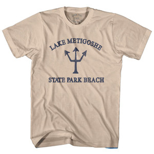 North Dakota Lake Metigoshe State Park Beach Trident Adult Cotton T-Shirt by Ultras North Dakota Lake Metigoshe State Park Beach Trident Adult Cotton T-Shirt by Ultras