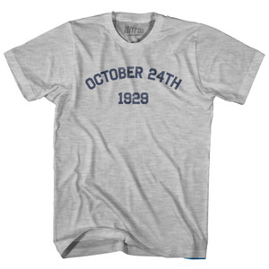 October 24th 1929 Stock Market Crash Adult Cotton T-shirt by Ultras