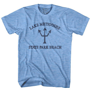North Dakota Lake Metigoshe State Park Beach Trident Adult Tri-Blend T-Shirt by Ultras North Dakota Lake Metigoshe State Park Beach Trident Adult Tri-Blend T-Shirt by Ultras