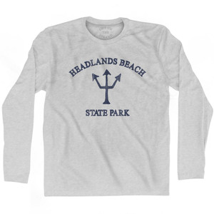Ohio Headlands Beach State Park Trident Adult Cotton Long Sleeve T-Shirt by Ultras Ohio Headlands Beach State Park Trident Adult Cotton Long Sleeve T-Shirt by Ultras