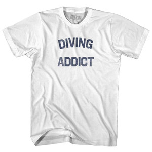 Diving Addict Youth Cotton T-shirt - White