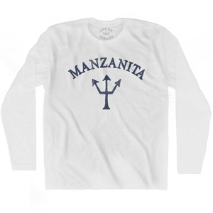 Oregon Manzanita Trident Adult Cotton Long Sleeve T-Shirt by Ultras