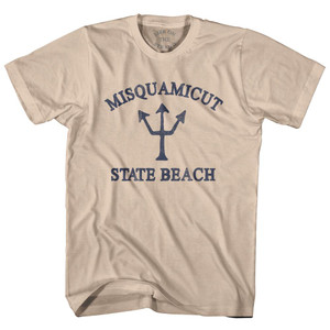 Rhode Island Misquamicut State Beach Trident Adult Cotton T-Shirt by Ultras Rhode Island Misquamicut State Beach Trident Adult Cotton T-Shirt by Ultras