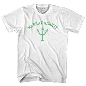Rhode Island Narragansett Emerald Art Trident Womens Cotton Junior Cut T-Shirt by Ultras Rhode Island Narragansett Emerald Art Trident Womens Cotton Junior Cut T-Shirt by Ultras
