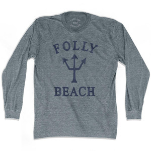 South Carolina Folly Beach Trident Adult Tri-Blend Long Sleeve T-Shirt by Ultras South Carolina Folly Beach Trident Adult Tri-Blend Long Sleeve T-Shirt by Ultras