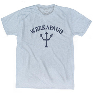 Rhode Island Weekapaug Trident Adult Tri-Blend T-Shirt by Ultras Rhode Island Weekapaug Trident Adult Tri-Blend T-Shirt by Ultras