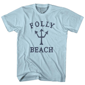 South Carolina Folly Beach Trident Adult Cotton T-Shirt by Ultras