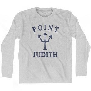 Rhode Island Point Judith Trident Adult Cotton Long Sleeve T-Shirt by Ultras