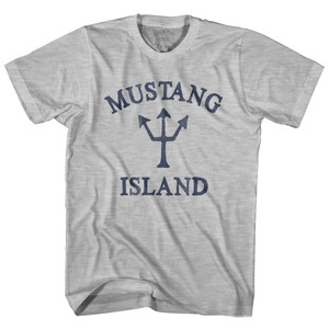 Texas Mustang Island Trident Womens Cotton Junior Cut T-Shirt by Ultras