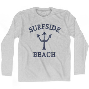 Texas Surfside Beach Trident Adult Cotton Long Sleeve T-Shirt by Ultras Texas Surfside Beach Trident Adult Cotton Long Sleeve T-Shirt by Ultras