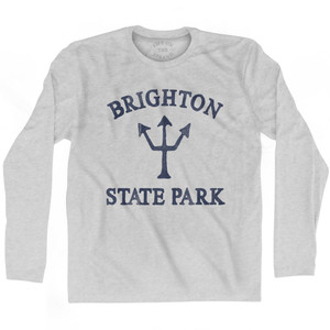 Vermont Brighton State Park Trident Adult Cotton Long Sleeve T-Shirt by Ultras