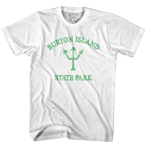Vermont Burton Island State Park Emerald Art Trident Womens Cotton Junior Cut T-Shirt by Ultras Vermont Burton Island State Park Emerald Art Trident Womens Cotton Junior Cut T-Shirt by Ultras