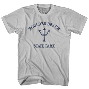 Vermont Boulder Beach State Park Trident Adult Cotton T-Shirt by Ultras Vermont Boulder Beach State Park Trident Adult Cotton T-Shirt by Ultras
