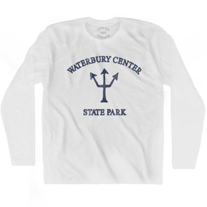 Vermont Waterbury Center State Park Trident Adult Cotton Long Sleeve T-Shirt by Ultras
