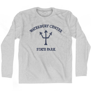 Vermont Waterbury Center State Park Trident Adult Cotton Long Sleeve T-Shirt by Ultras Vermont Waterbury Center State Park Trident Adult Cotton Long Sleeve T-Shirt by Ultras