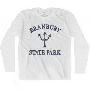 Vermont Branbury State Park Trident Adult Cotton Long Sleeve T-Shirt by Ultras