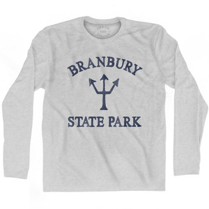Vermont Branbury State Park Trident Adult Cotton Long Sleeve T-Shirt by Ultras Vermont Branbury State Park Trident Adult Cotton Long Sleeve T-Shirt by Ultras