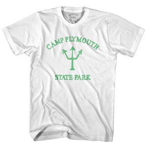 Vermont Camp Plymouth State Park Emerald Art Trident Adult Cotton T-Shirt by Ultras