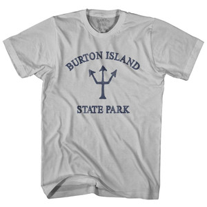 Vermont Burton Island State Park Trident Adult Cotton T-Shirt by Ultras
