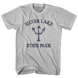 Vermont Silver Lake State Park Trident Adult Cotton T-Shirt by Ultras