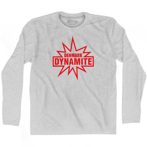 Denmark Dynamite Soccer Adult Cotton Long Sleeve T-shirt by Ultras Denmark Dynamite Soccer Adult Cotton Long Sleeve T-shirt by Ultras