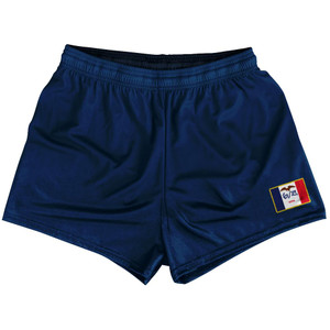 Iowa State Heritage Flag Womens & Girls Sport Shorts End Made In USA by Ultras Iowa State Heritage Flag Womens & Girls Sport Shorts End Made In USA by Ultras