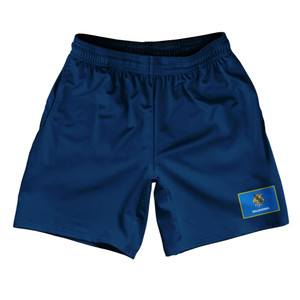 Oklahoma State Heritage Flag Athletic Running Fitness Exercise Shorts 7" Inseam Made in USA Shorts by Ultras Oklahoma State Heritage Flag Athletic Running Fitness Exercise Shorts 7" Inseam Made in USA Shorts by Ultras