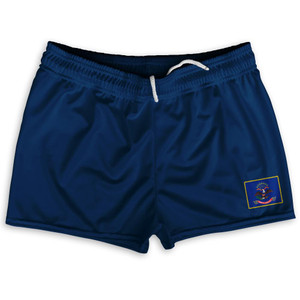 North Dakota State Heritage Flag Shorty Short Gym Shorts 2.5" Inseam Made in USA by Ultras North Dakota State Heritage Flag Shorty Short Gym Shorts 2.5" Inseam Made in USA by Ultras