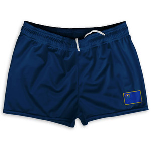 Nevada State Heritage Flag Shorty Short Gym Shorts 2.5" Inseam Made in USA by Ultras Nevada State Heritage Flag Shorty Short Gym Shorts 2.5" Inseam Made in USA by Ultras