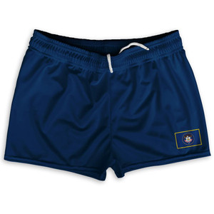 Utah State Heritage Flag Shorty Short Gym Shorts 2.5" Inseam Made in USA by Ultras Utah State Heritage Flag Shorty Short Gym Shorts 2.5" Inseam Made in USA by Ultras