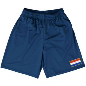 Paraguay Country Heritage Flag Basketball Practice Shorts Made In USA by Ultras Paraguay Country Heritage Flag Basketball Practice Shorts Made In USA by Ultras