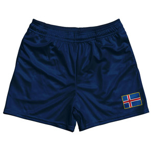 Iceland Country Heritage Flag Rugby Shorts Made In USA by Ultras