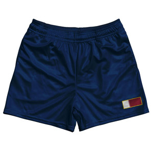 Qatar Country Heritage Flag Rugby Shorts Made In USA by Ultras