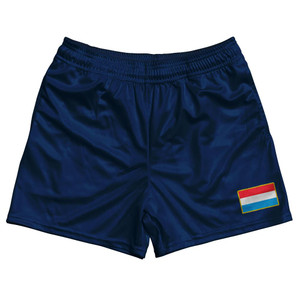 Luxembourg Country Heritage Flag Rugby Shorts Made In USA by Ultras