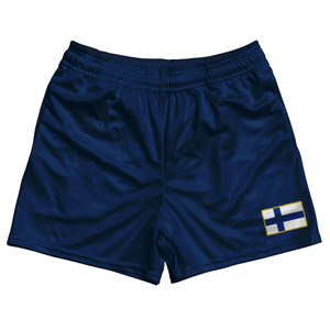 Finland Country Heritage Flag Rugby Shorts Made In USA by Ultras Finland Country Heritage Flag Rugby Shorts Made In USA by Ultras