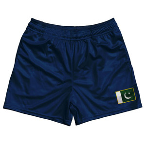 Pakistan Country Heritage Flag Rugby Shorts Made In USA by Ultras Pakistan Country Heritage Flag Rugby Shorts Made In USA by Ultras
