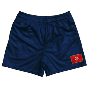 Tunisia Country Heritage Flag Rugby Shorts Made In USA by Ultras