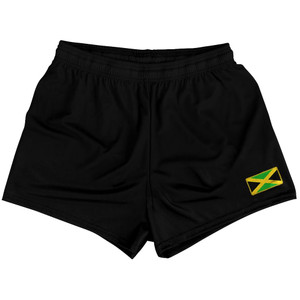 Jamaica Country Heritage Flag Womens & Girls Sport Shorts End Made In USA by Ultras