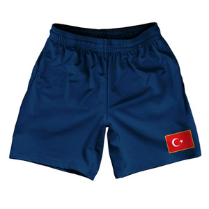 Turkey Country Heritage Flag Athletic Running Fitness Exercise Shorts 7" Inseam Made In USA Shorts by Ultras Turkey Country Heritage Flag Athletic Running Fitness Exercise Shorts 7" Inseam Made In USA Shorts by Ultras