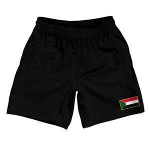 Sudan Country Heritage Flag Athletic Running Fitness Exercise Shorts 7" Inseam Made In USA Shorts by Ultras Sudan Country Heritage Flag Athletic Running Fitness Exercise Shorts 7" Inseam Made In USA Shorts by Ultras