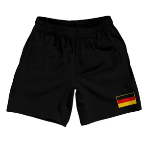 Germany Country Heritage Flag Athletic Running Fitness Exercise Shorts 7" Inseam Made In USA Shorts by Ultras Germany Country Heritage Flag Athletic Running Fitness Exercise Shorts 7" Inseam Made In USA Shorts by Ultras