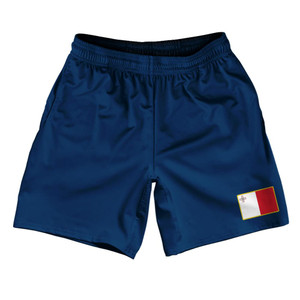Malta Country Heritage Flag Athletic Running Fitness Exercise Shorts 7" Inseam Made In USA Shorts by Ultras Malta Country Heritage Flag Athletic Running Fitness Exercise Shorts 7" Inseam Made In USA Shorts by Ultras