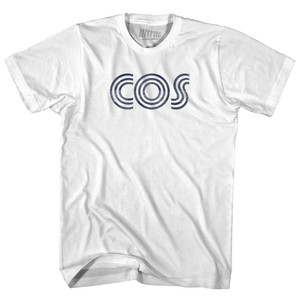 Colorado Springs COS Airport Womens Cotton Junior Cut T-Shirt - White Colorado Springs COS Airport Womens Cotton Junior Cut T-Shirt - White