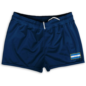Honduras Country Heritage Flag Shorty Short Gym Shorts 2.5" Inseam Made In USA by Ultras