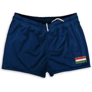 Hungary Country Heritage Flag Shorty Short Gym Shorts 2.5" Inseam Made In USA by Ultras