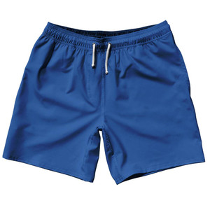 Blue Process Blank 7" Swim Shorts Made in USA by Ultras Blue Process Blank 7" Swim Shorts Made in USA by Ultras