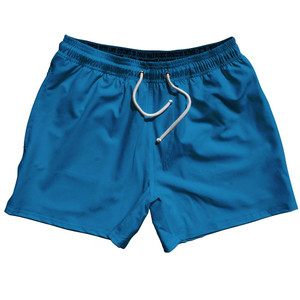 Blue Surf Blank 5" Swim Shorts Made in USA by Ultras