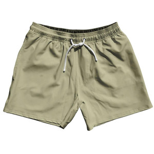 Brown Light Blank 5" Swim Shorts Made in USA by Ultras Brown Light Blank 5" Swim Shorts Made in USA by Ultras